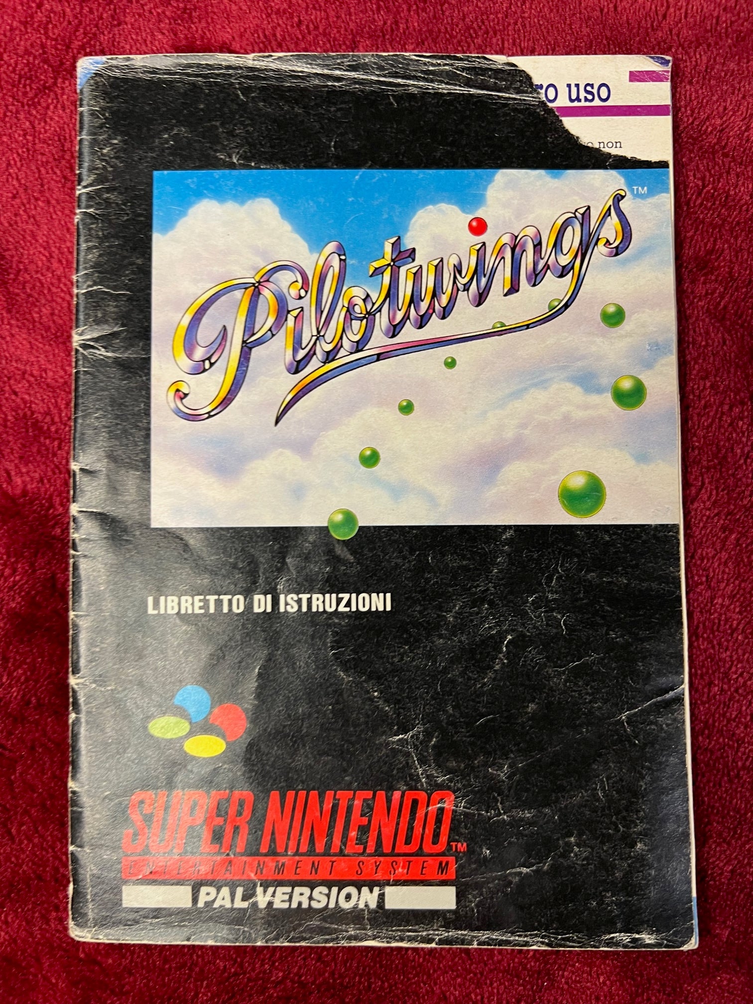 Piloturings gioco Super Nintendo SNSP-PW-ITA