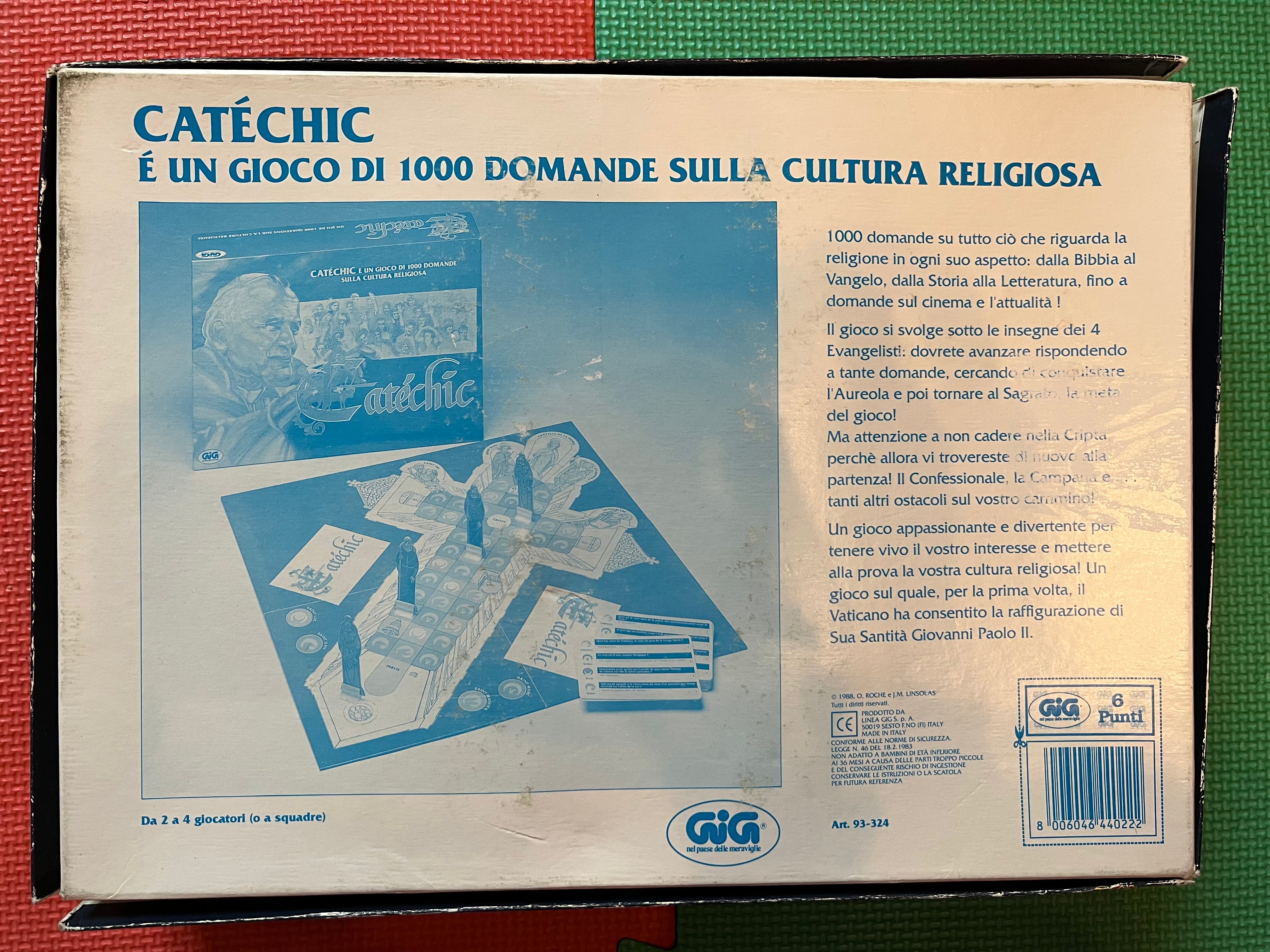 Gioco da tavolo vintage Catechic 1988 Gig