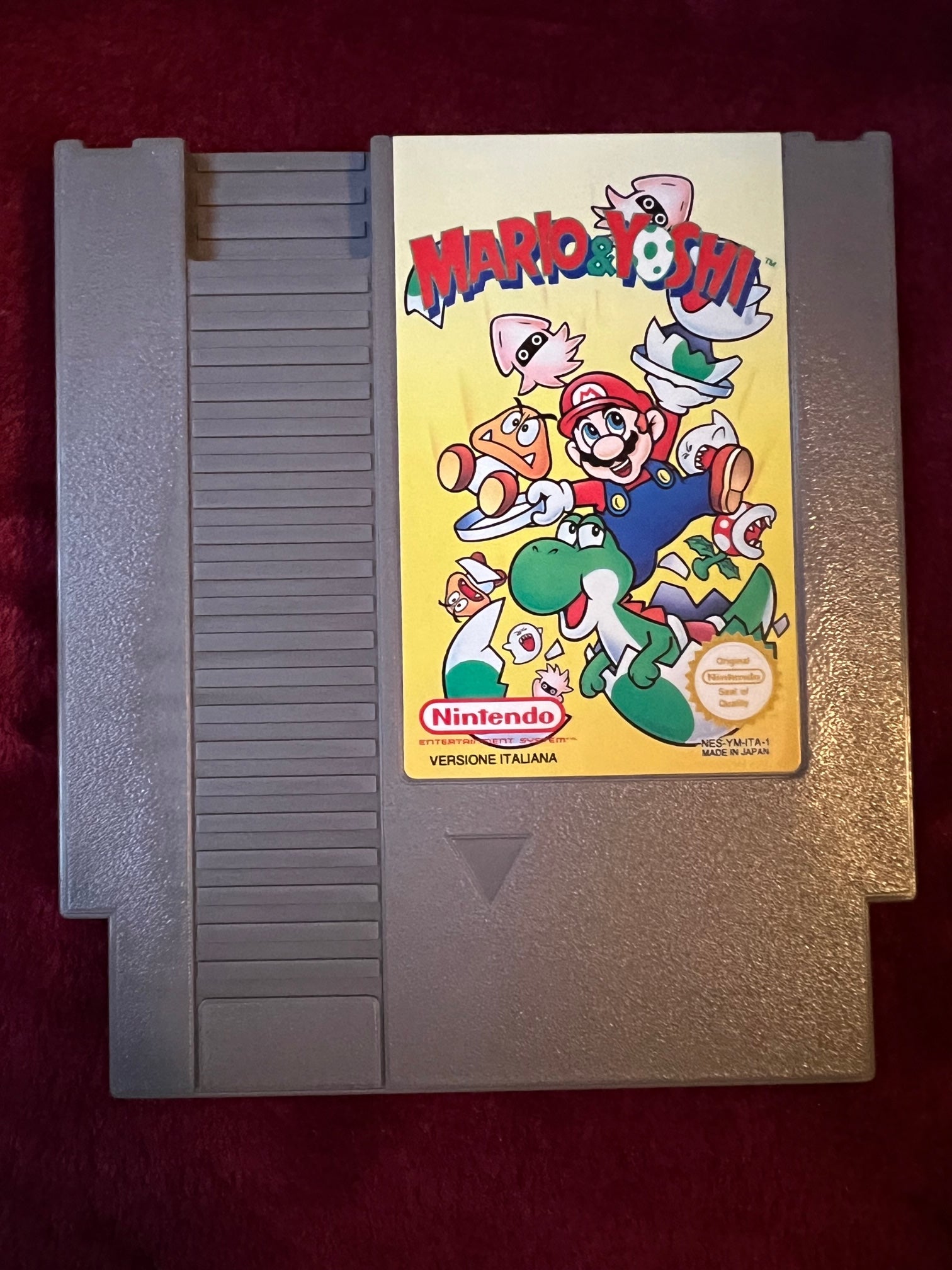 Mario & Yoshi Nintendo NES versione italiana completa 1992