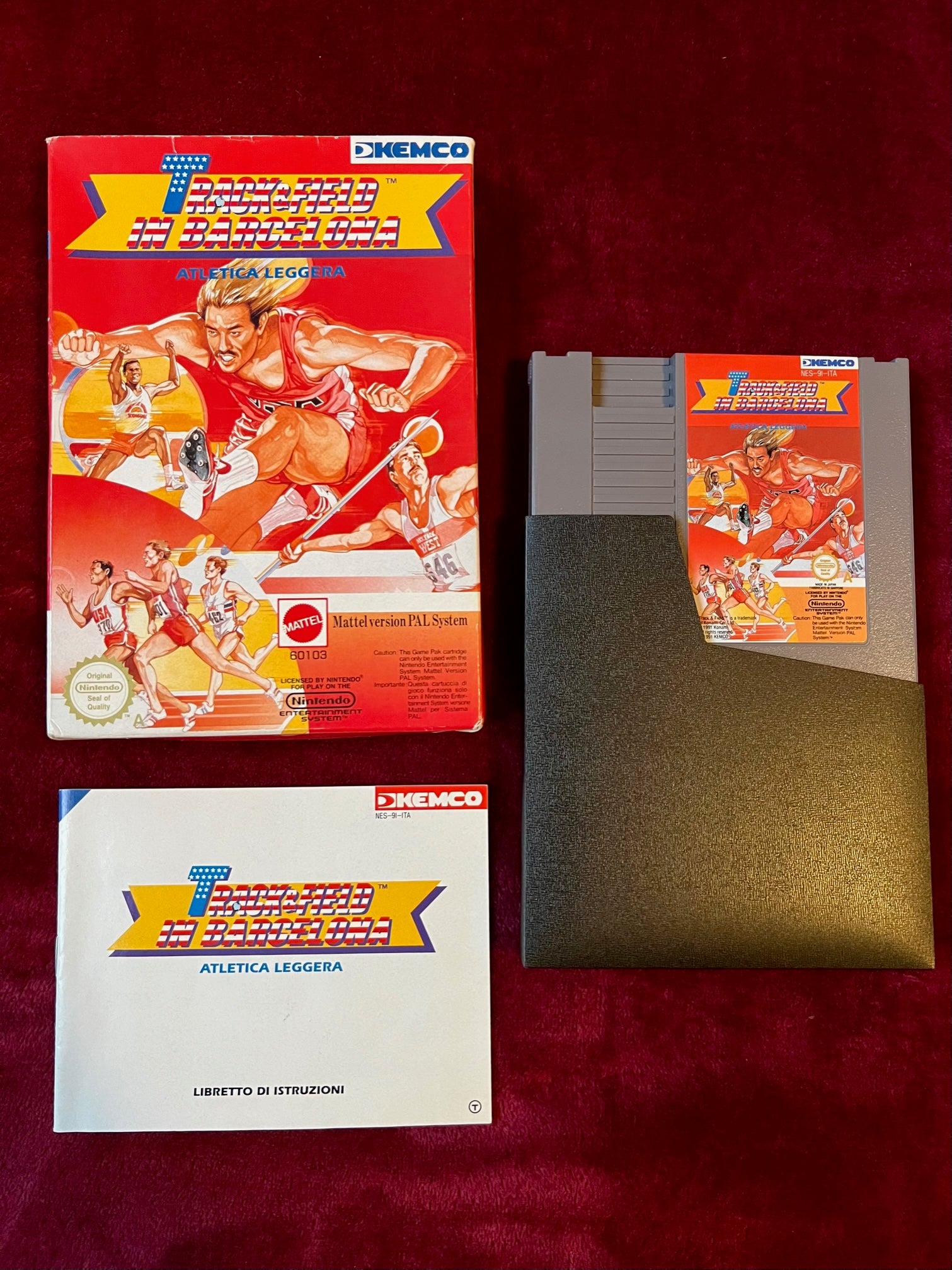 Track & Field In Barcelona Nintendo New Ita 1991 Kemco