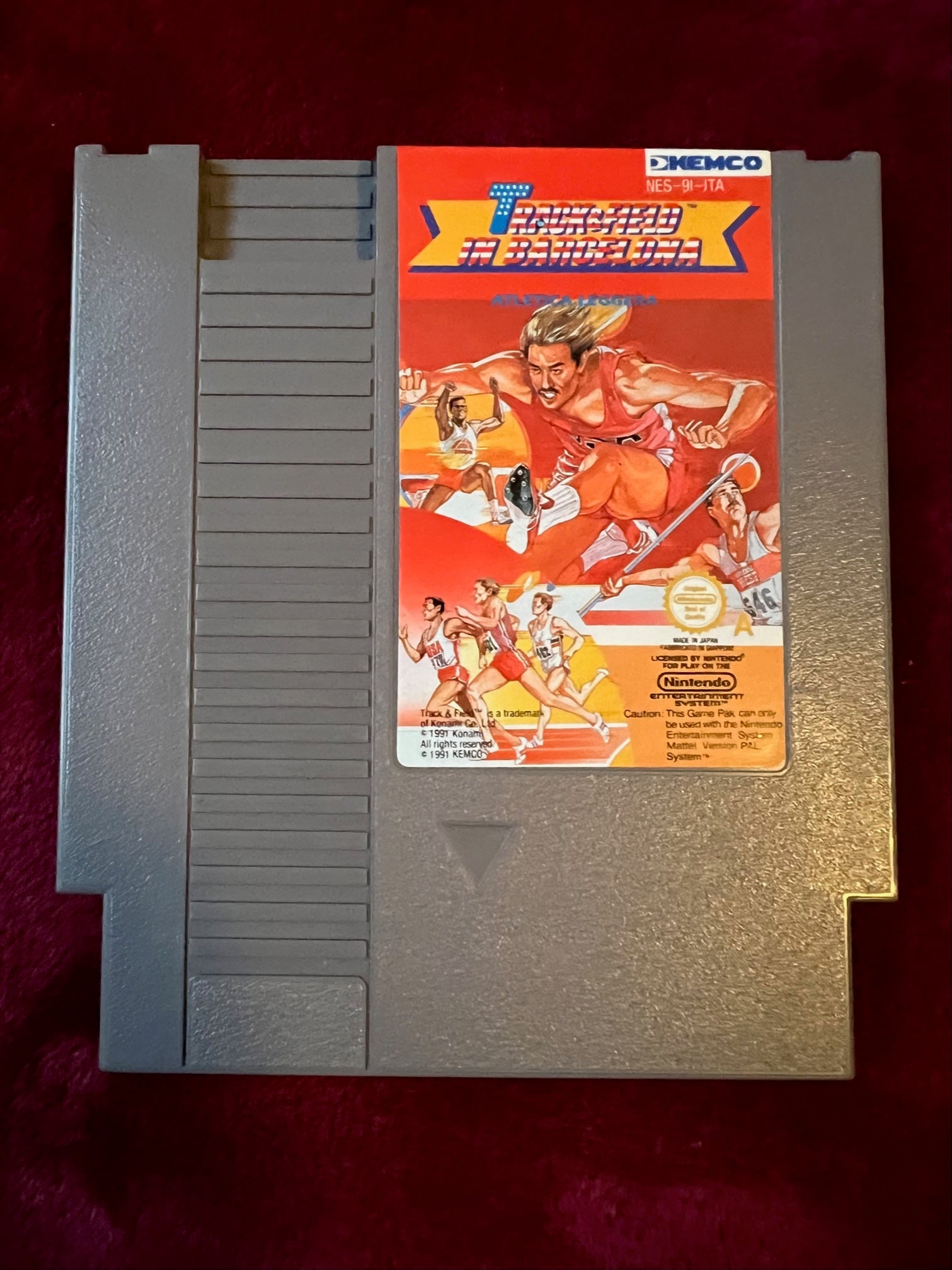 Track & Field In Barcelona Nintendo New Ita 1991 Kemco