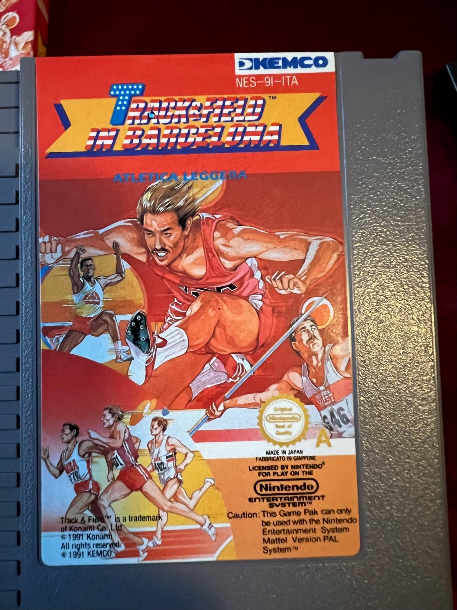 Track & Field In Barcelona Nintendo New Ita 1991 Kemco