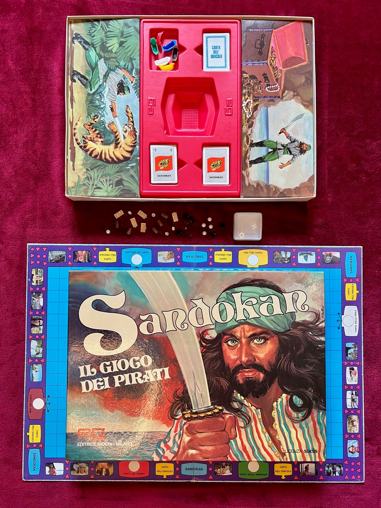 Sandokan il gioco dei pirati 1976 Editrice Giochi