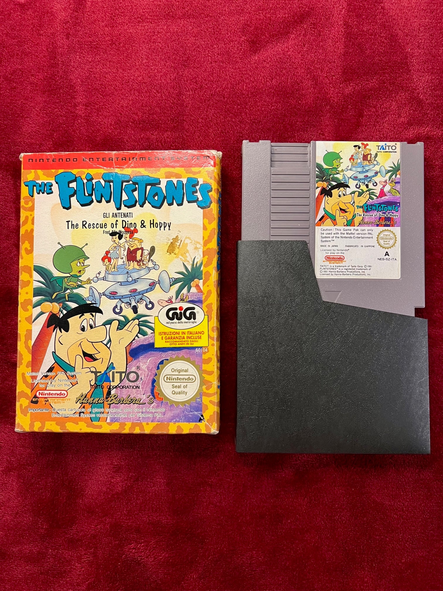 The Flinstones gioco Nintendo Nes 1991