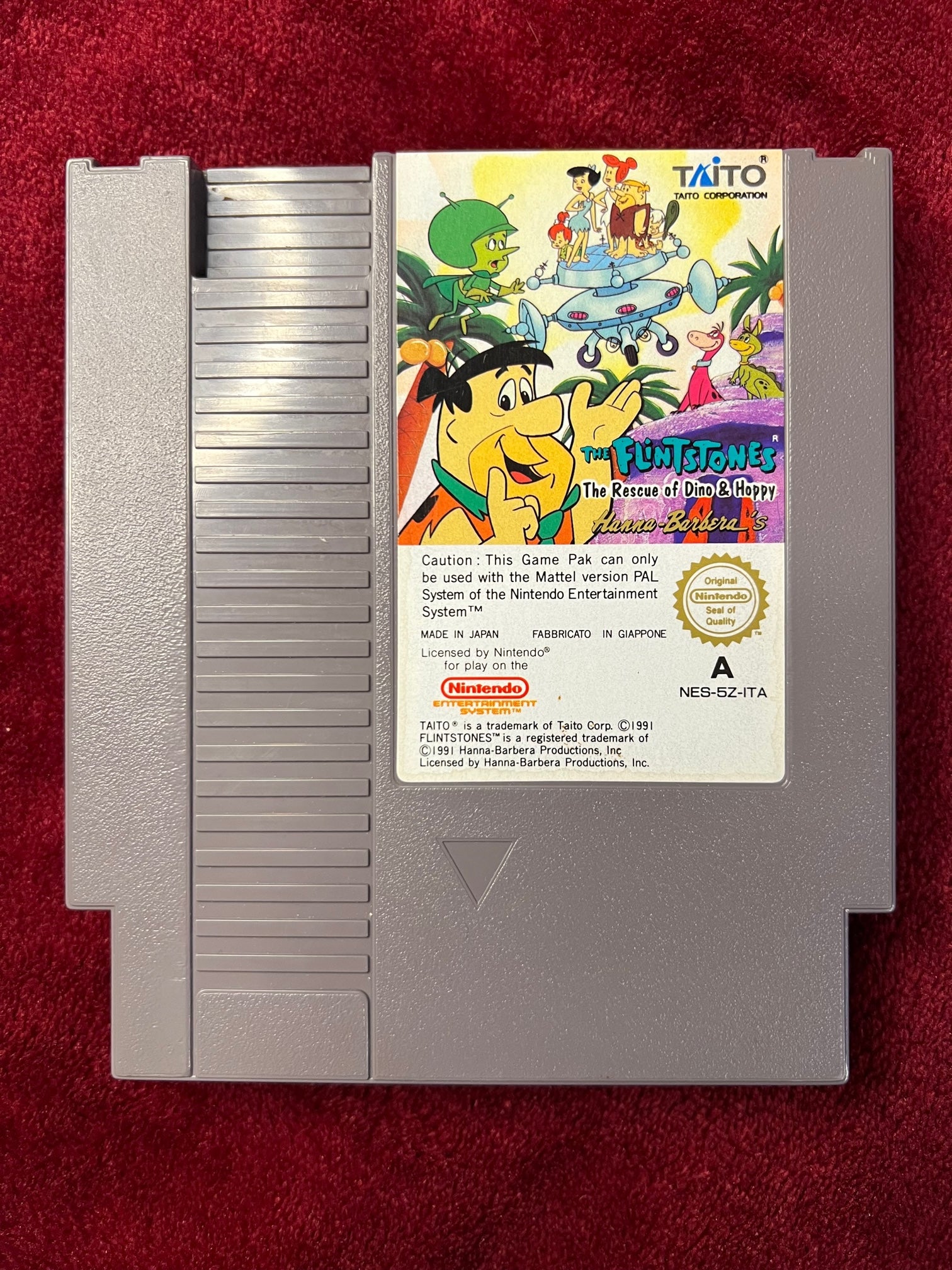 The Flinstones gioco Nintendo Nes 1991