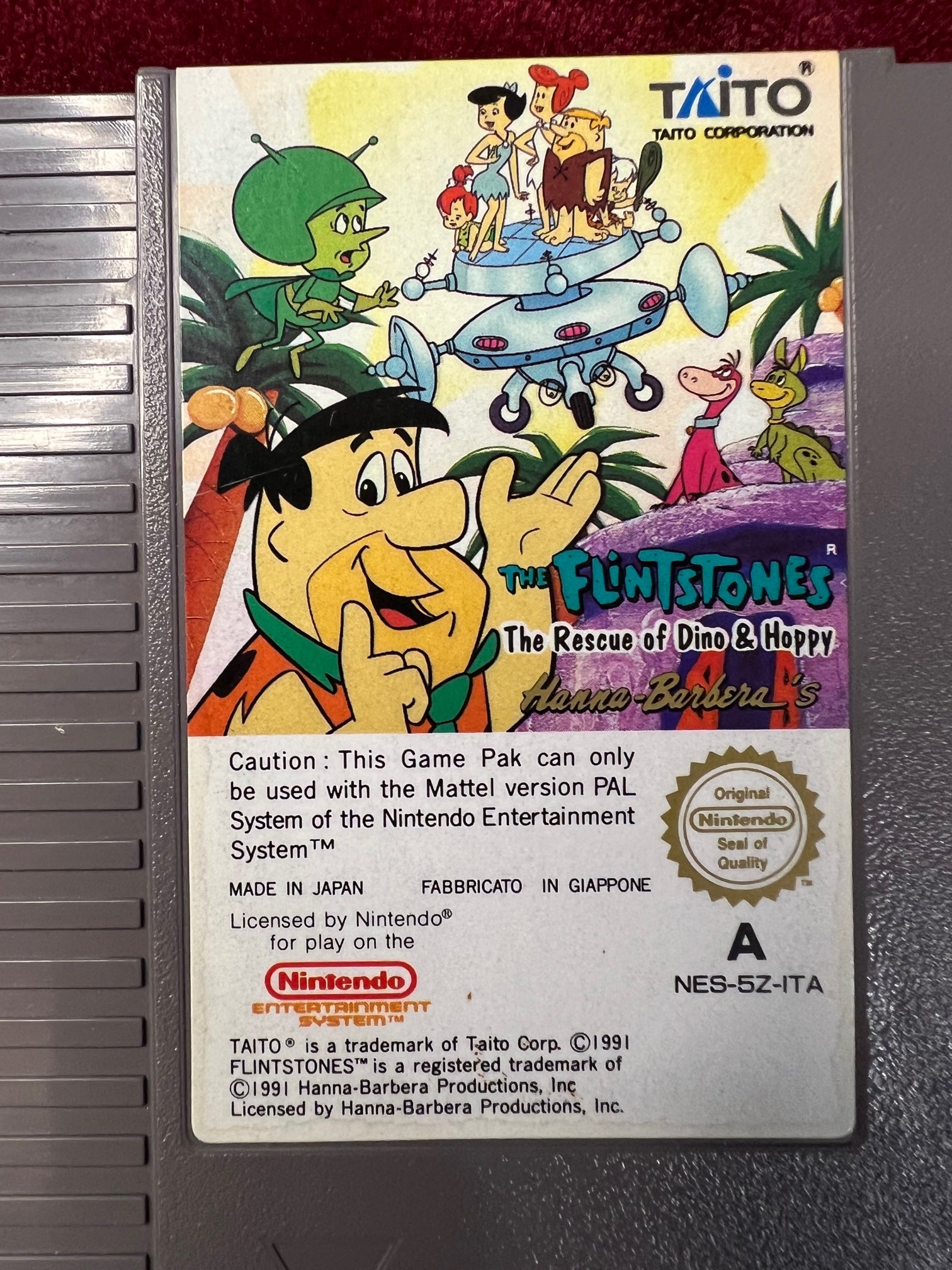 The Flinstones gioco Nintendo Nes 1991