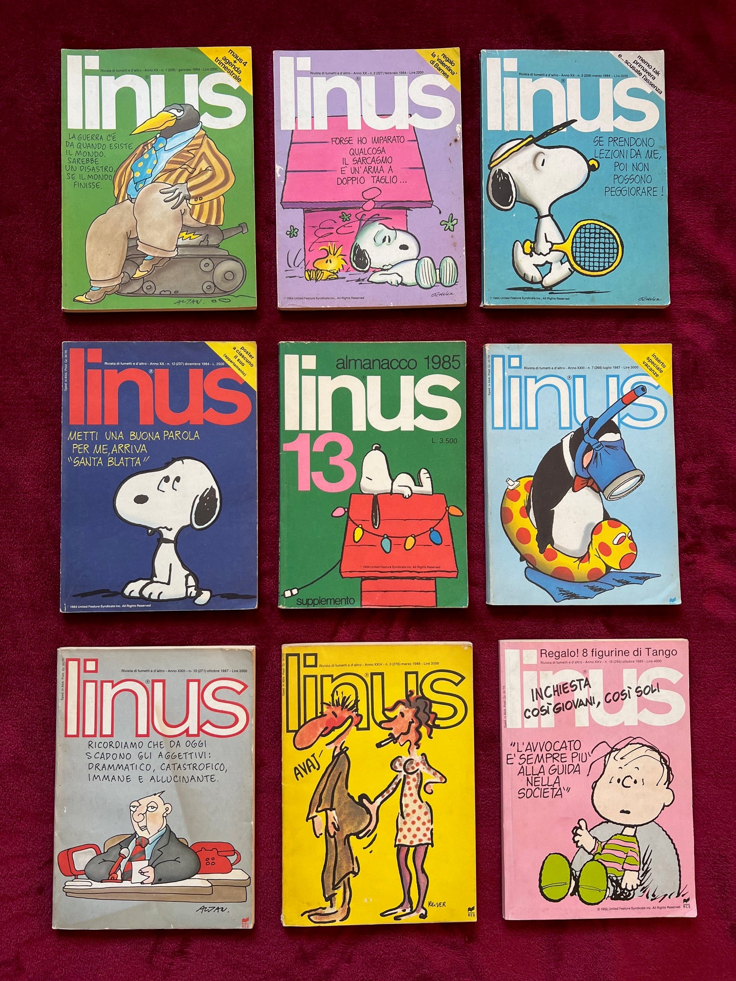 Fumetti Linus vintage anni 80