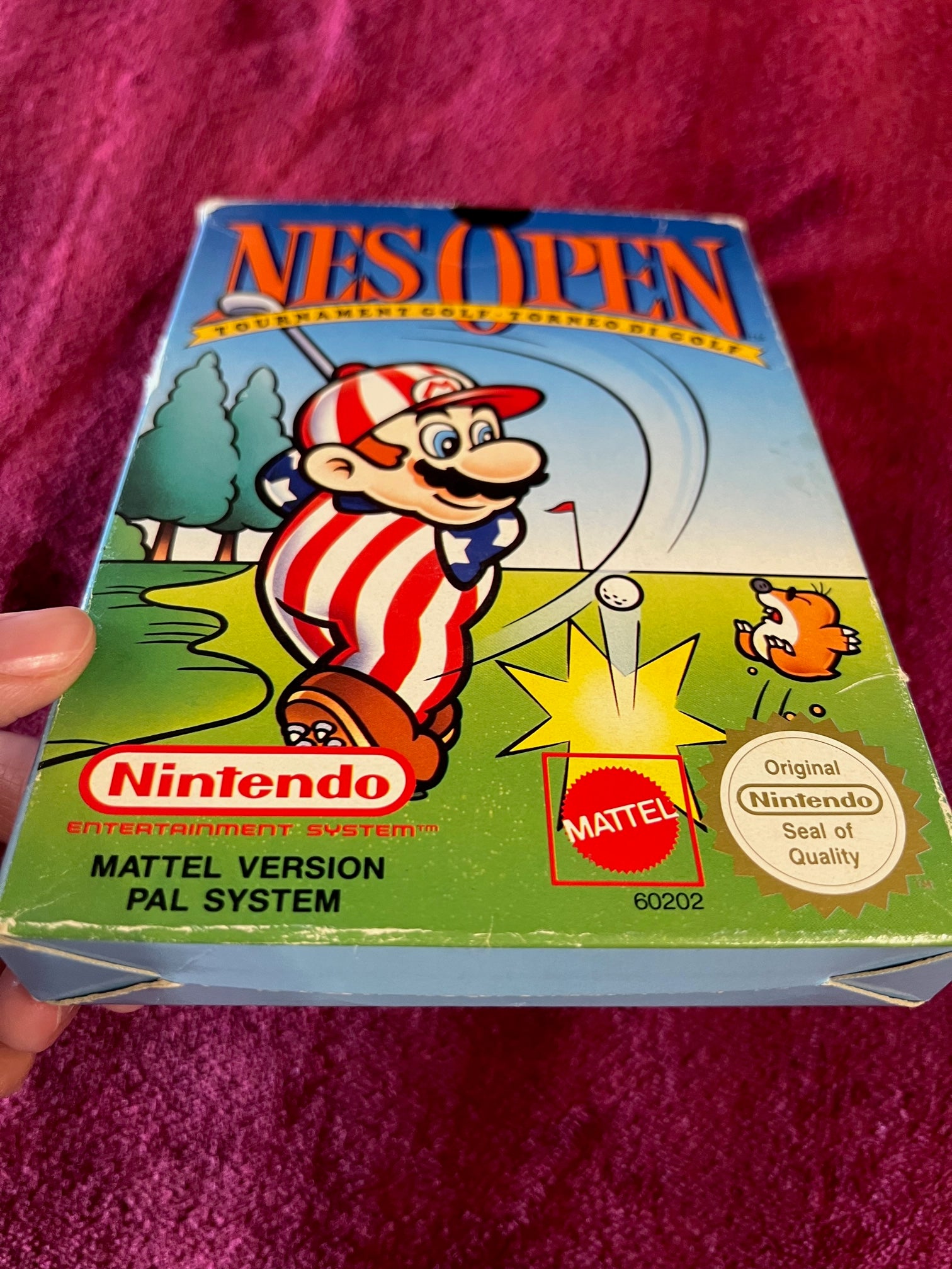 Nes Open Tournament Golf Nintendo Nes Mattel Nes-Ug-Ita made in Japan 1992