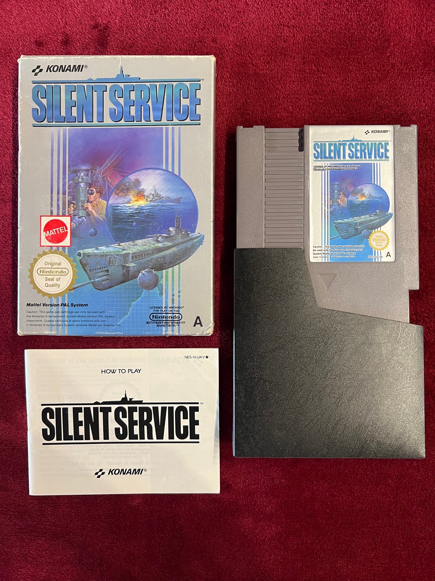 Silent Service Nintendo NES Pal A  NES-IV-ITA