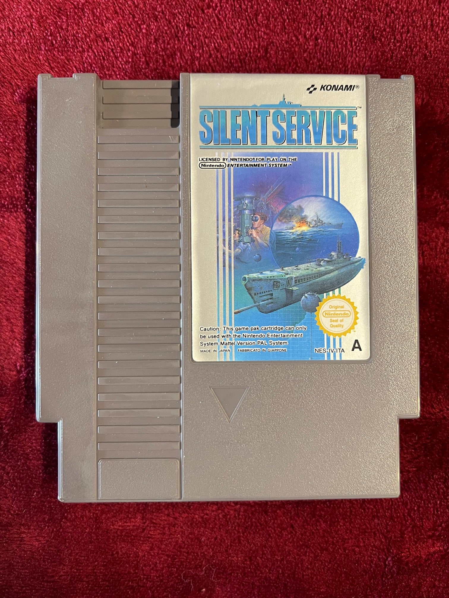 Silent Service Nintendo NES Pal A  NES-IV-ITA