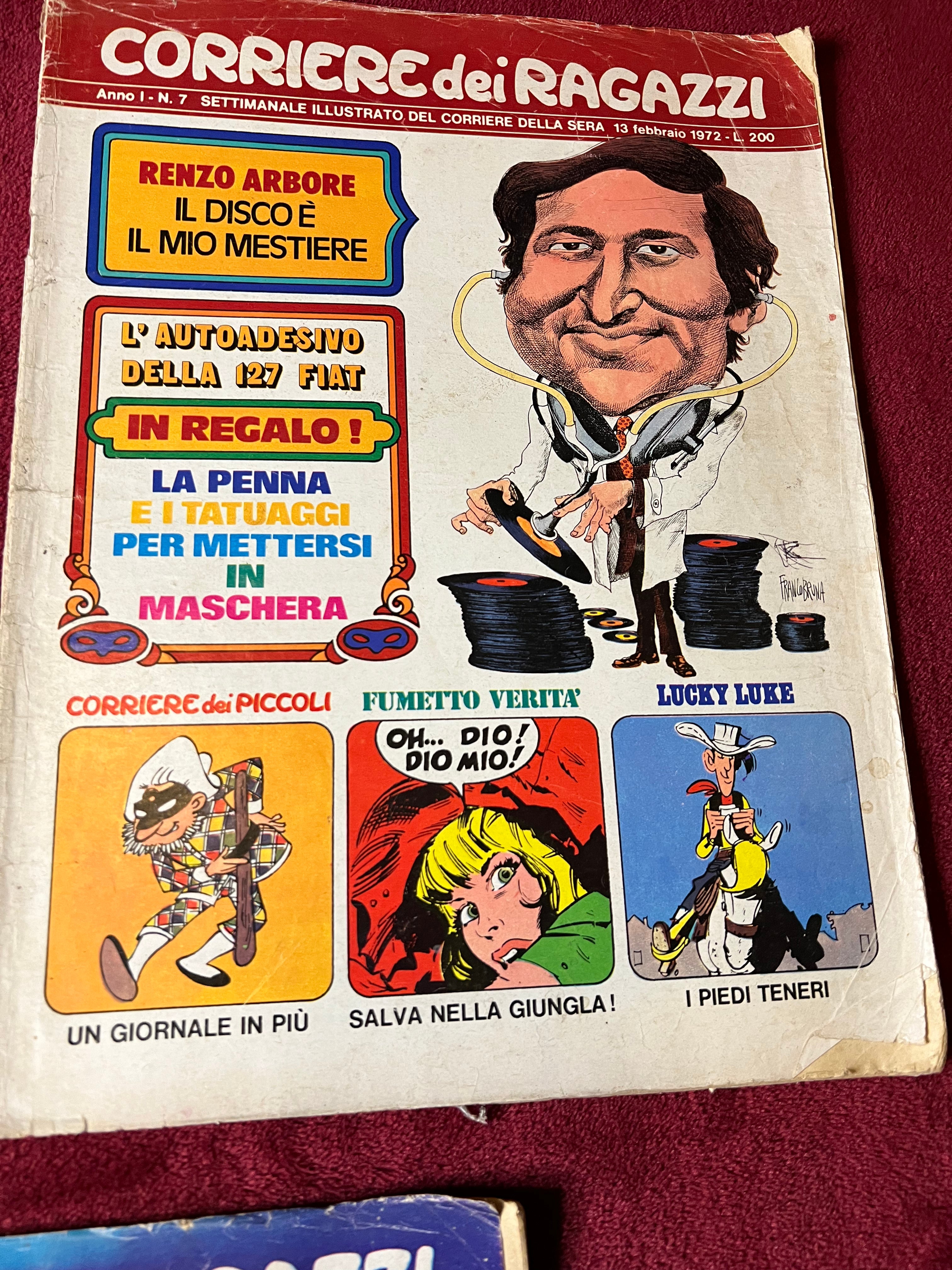 Corriere dei ragazzi cinque numeri 1972