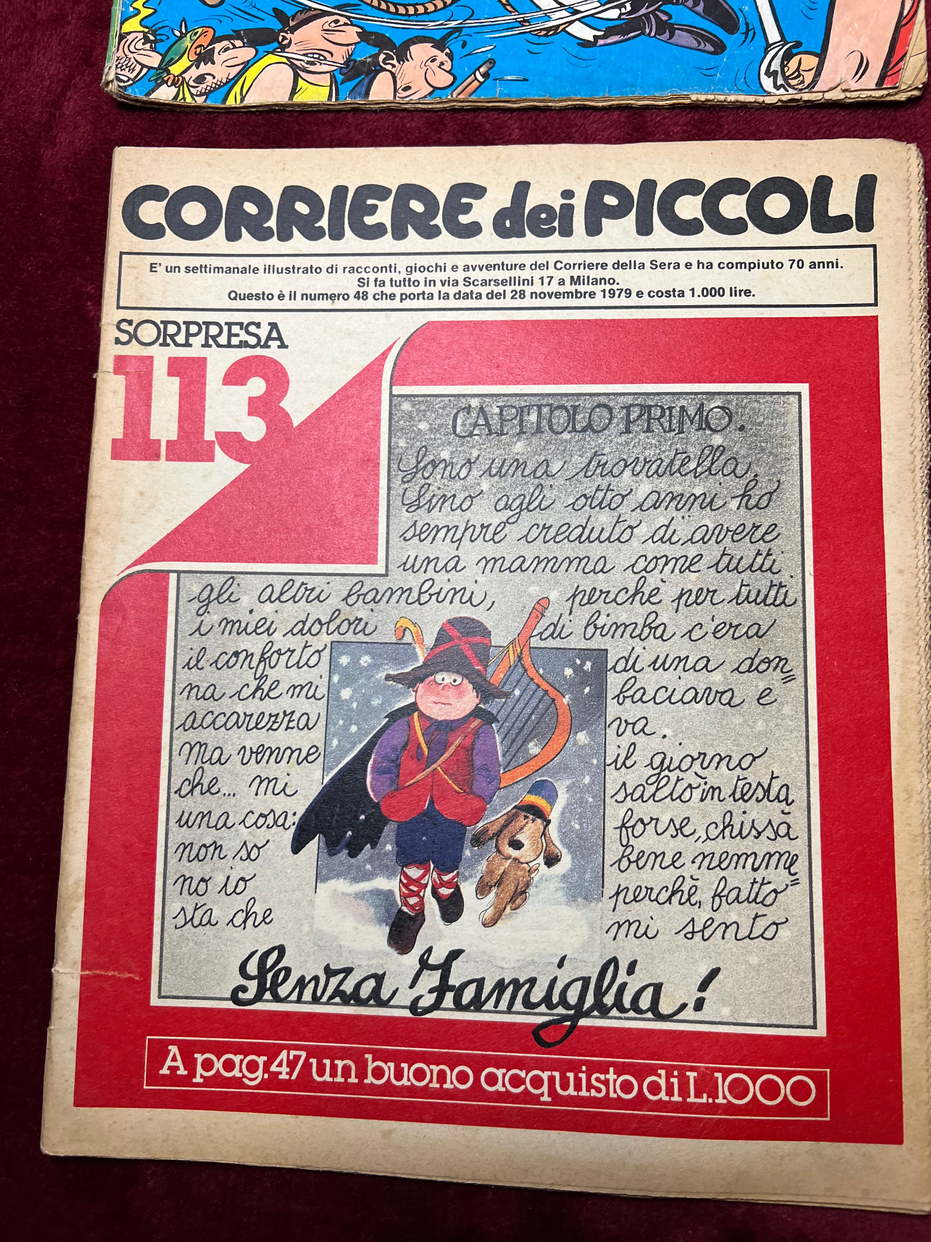 Corriere Dei Piccoli sei numeri 1969-1980