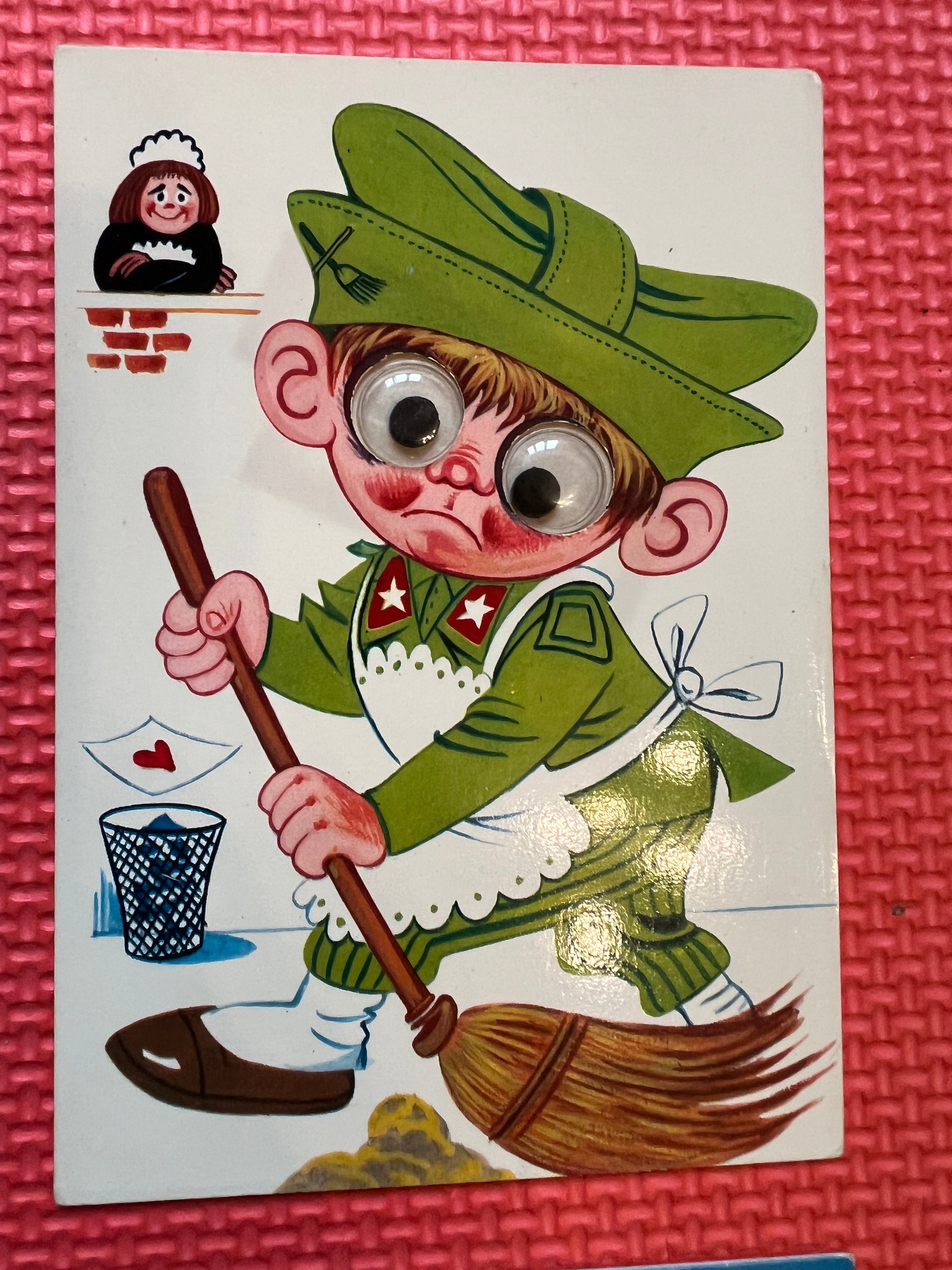 Cartoline vintage anni 60 con occhi mobili – Vintageremember