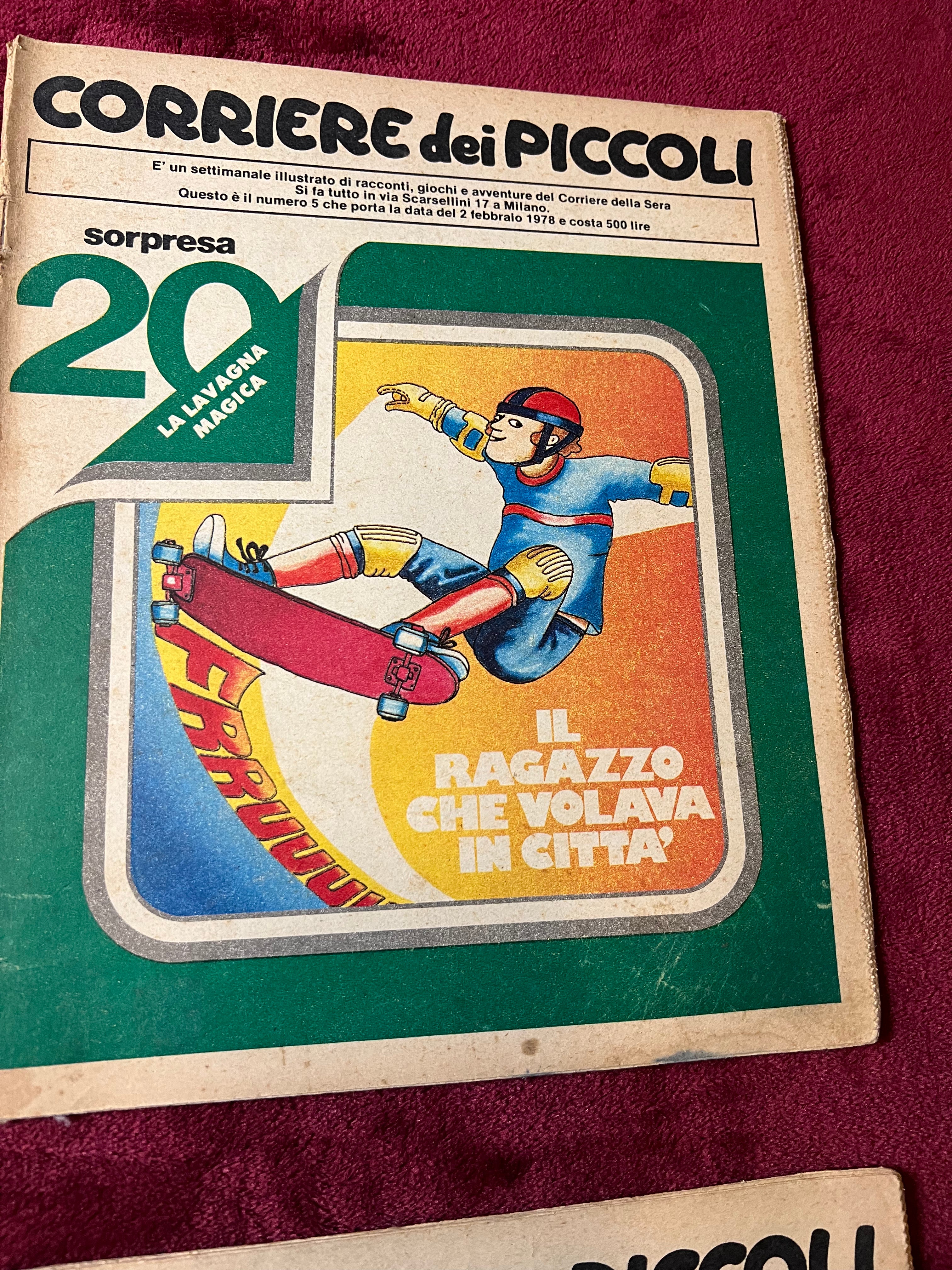 Corriere Dei Piccoli sei numeri 1969-1980