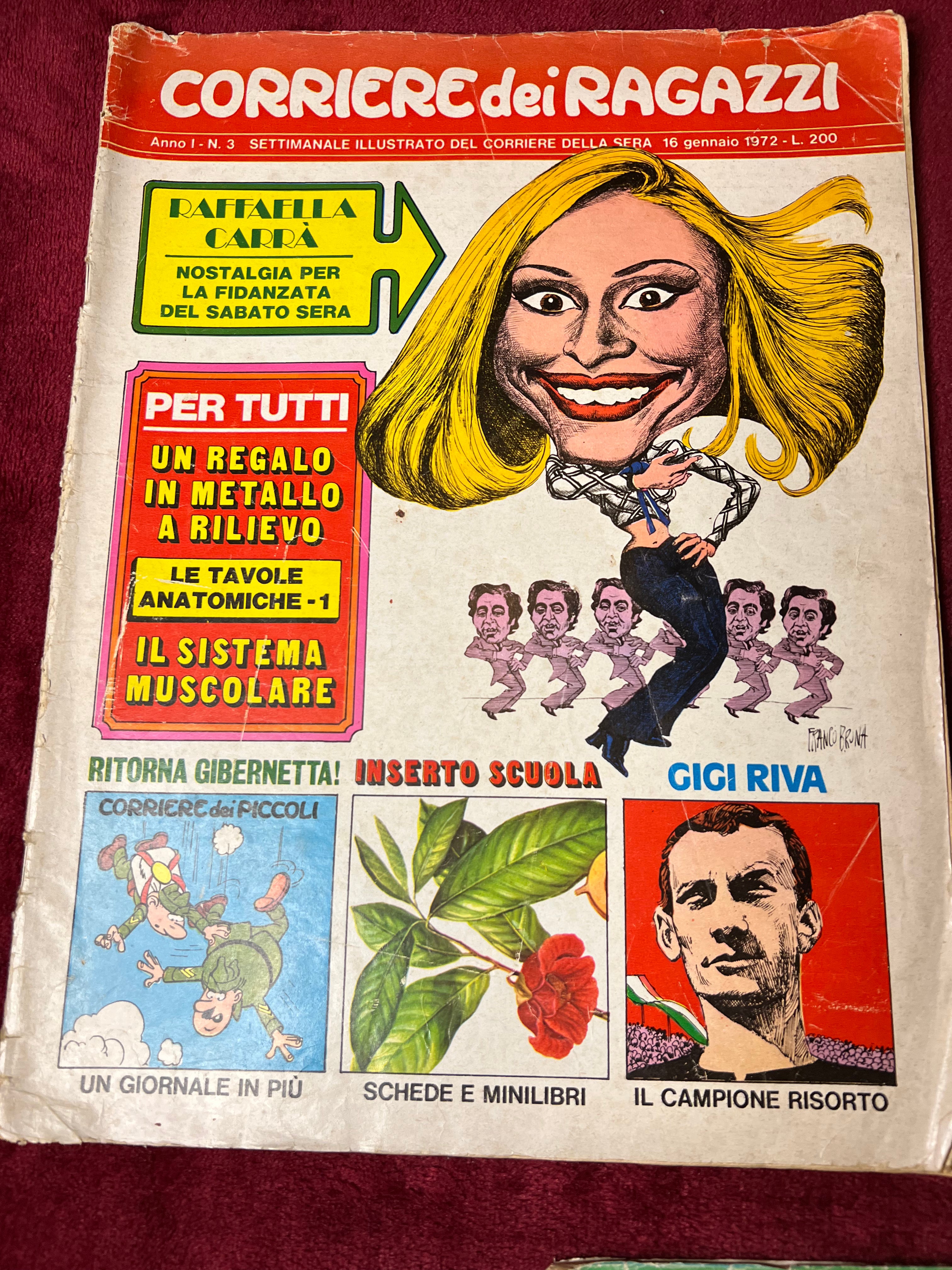 Corriere dei ragazzi cinque numeri 1972