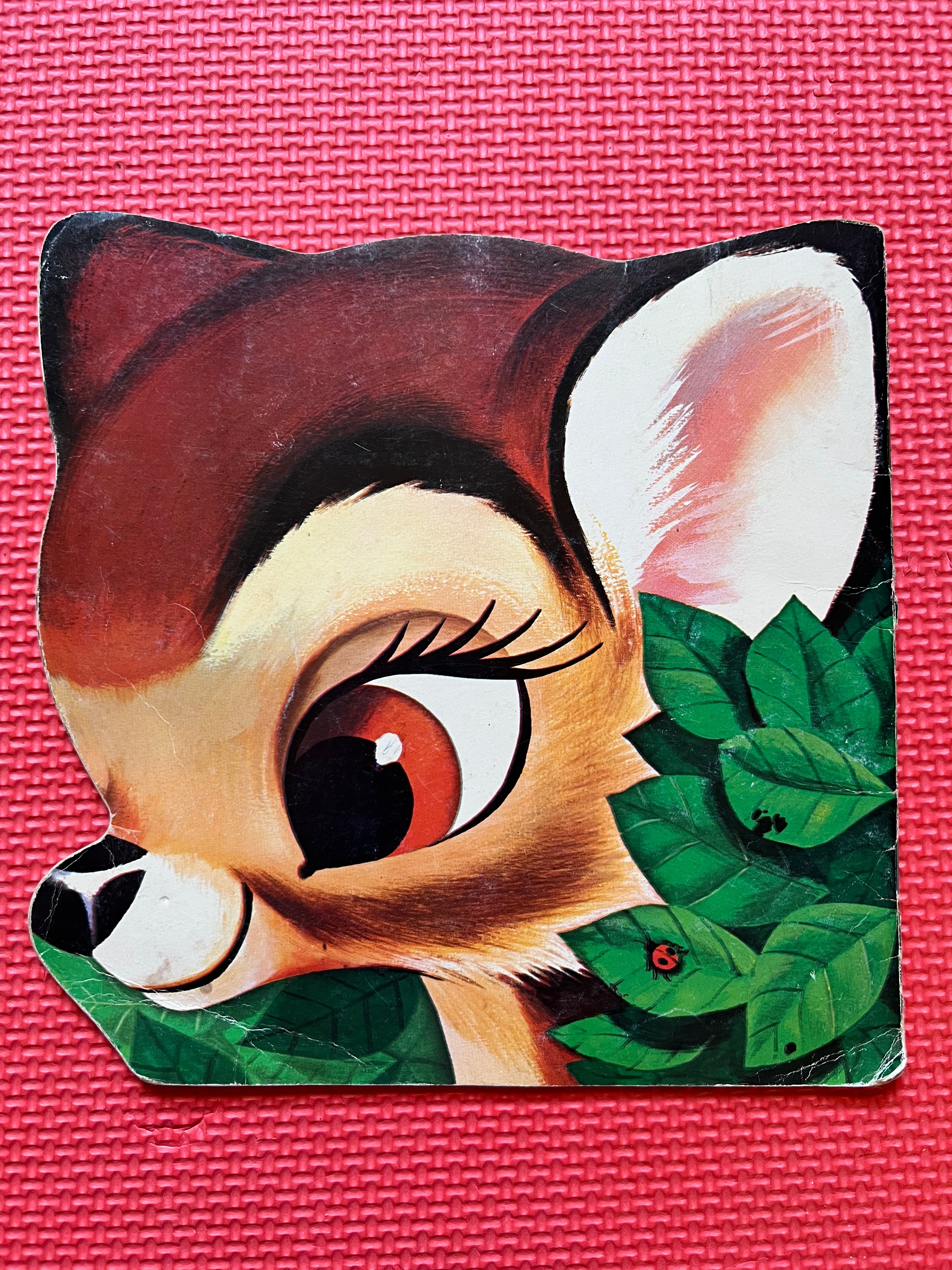 Walt Disney Bambi Book Golden Press 1980