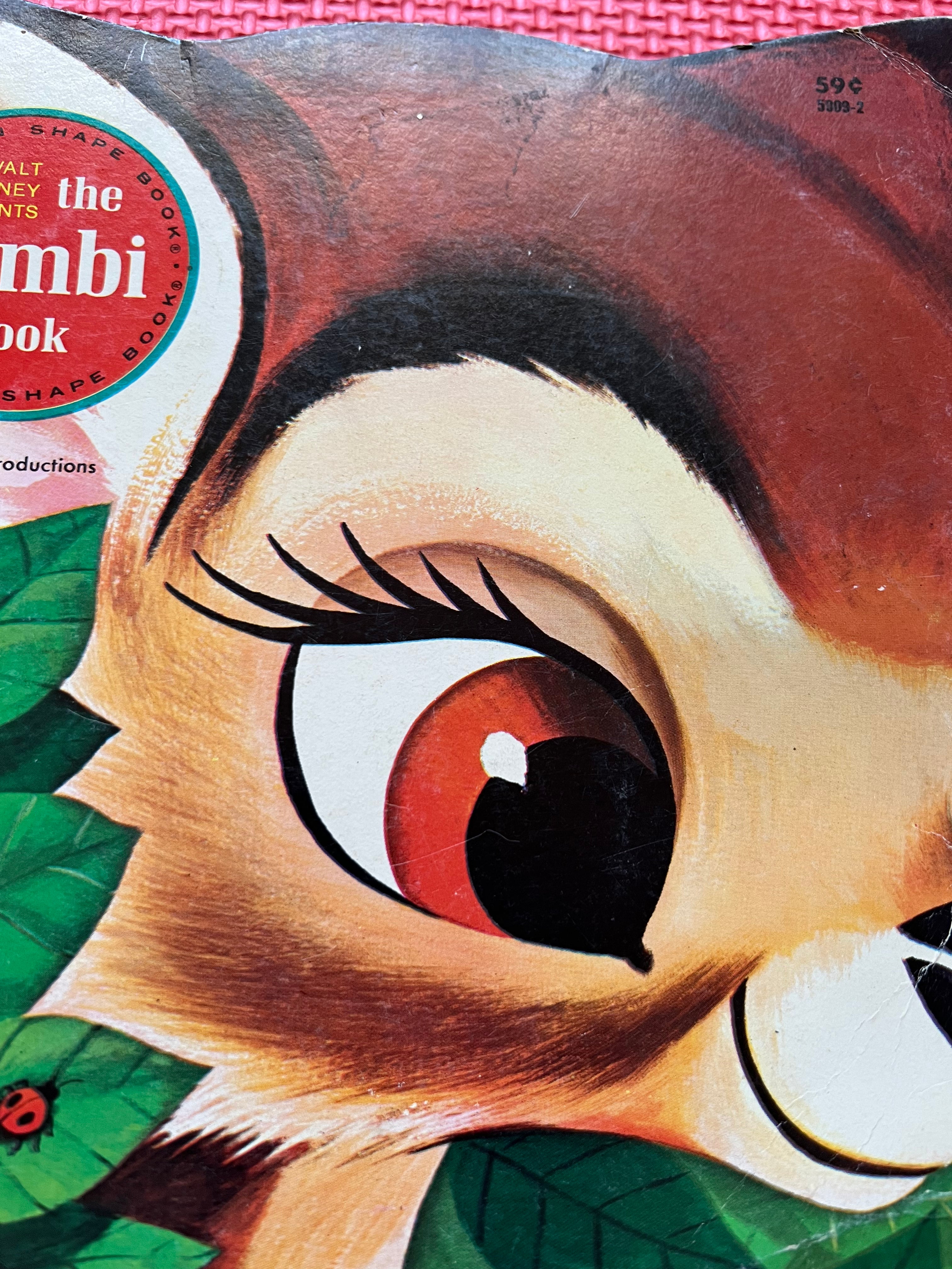 Walt Disney Bambi Book Golden Press 1980