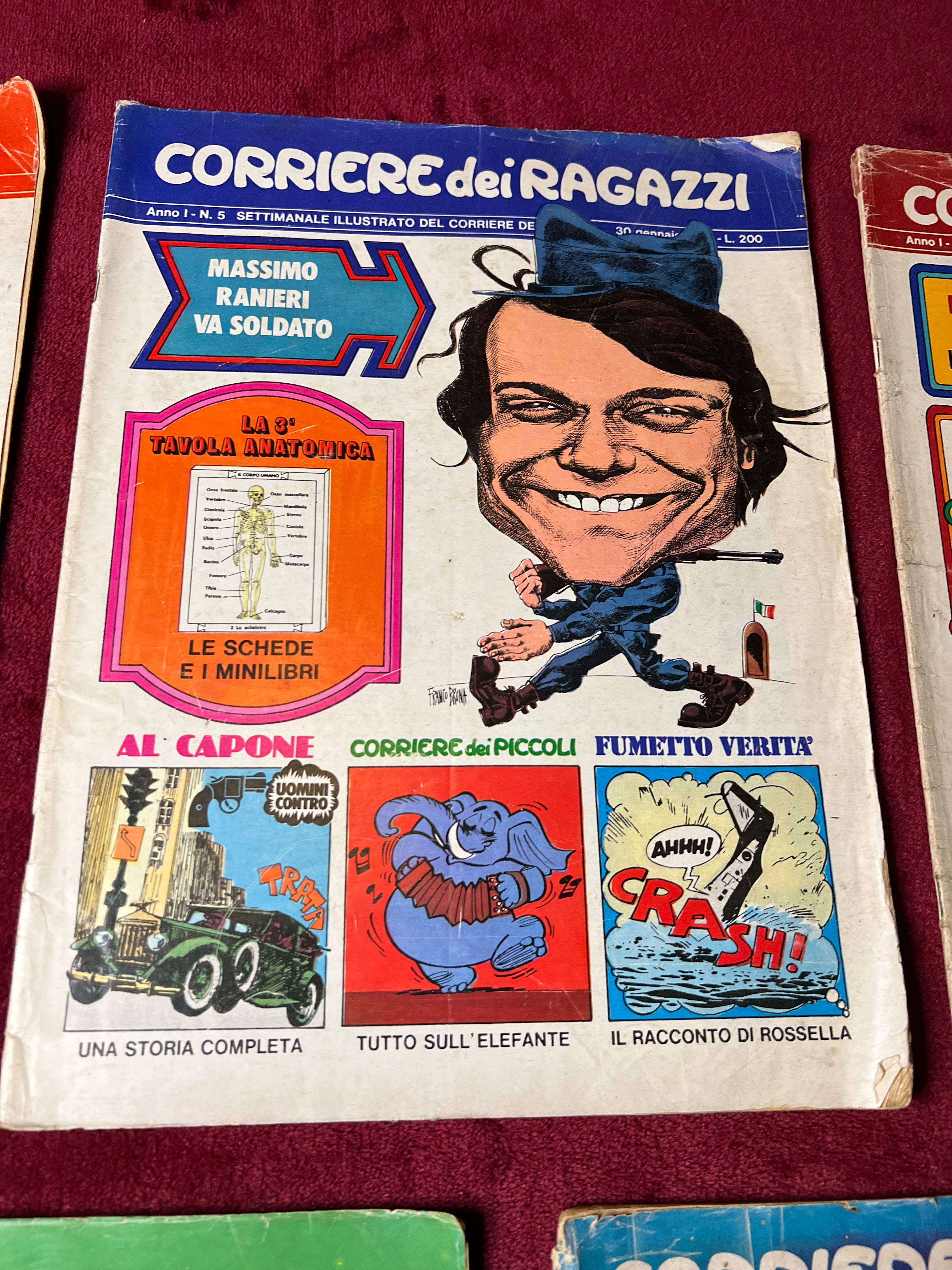 Corriere dei ragazzi cinque numeri 1972